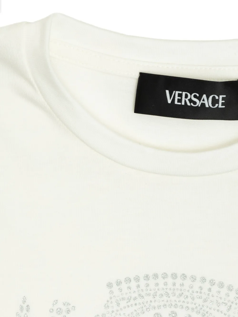 Versace Kids T-shirt verfraaid met logo Wit