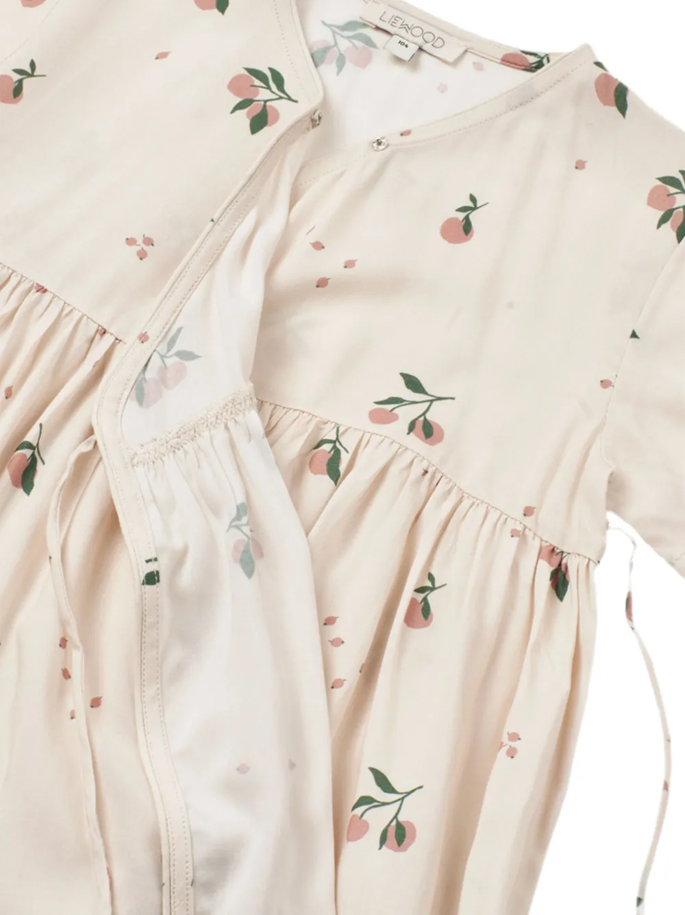 Liewood Wikkeljurk met bloemenprint Beige