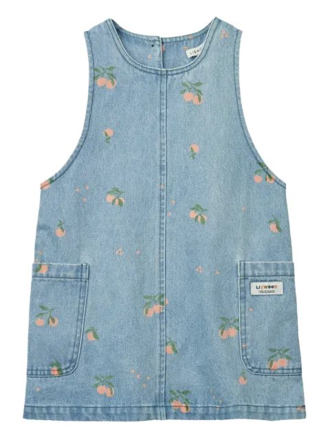 Liewood chaleco de mezclilla con estampado floral