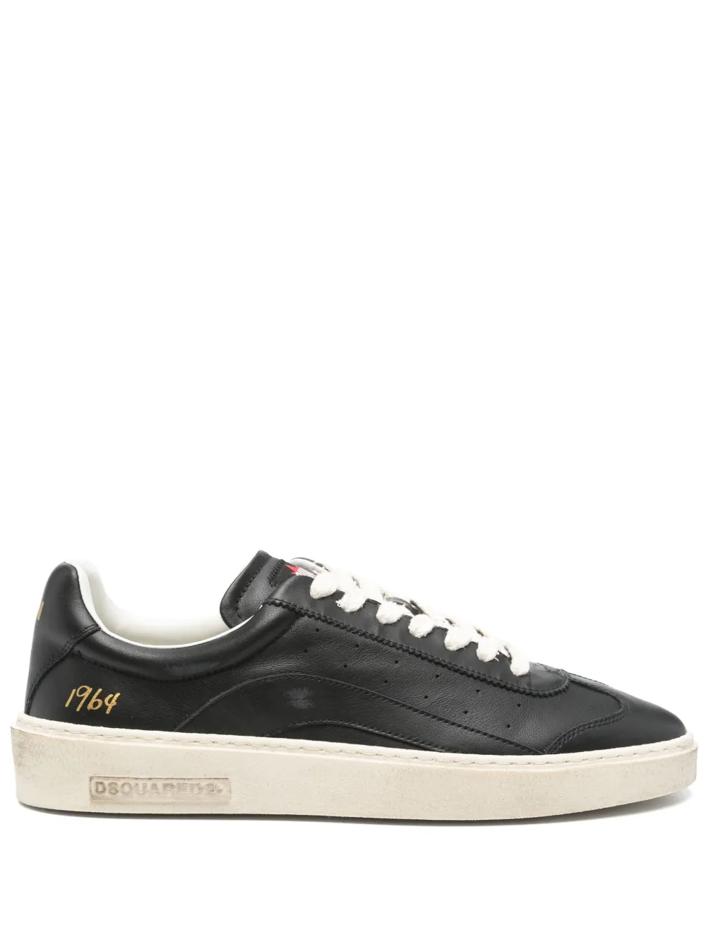 DSQUARED2 Rider leather sneakers - ブラック DSQUARED2 Rider leather sneakers - ブラック