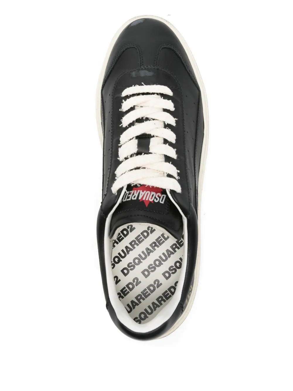 DSQUARED2 Rider leather sneakers Black