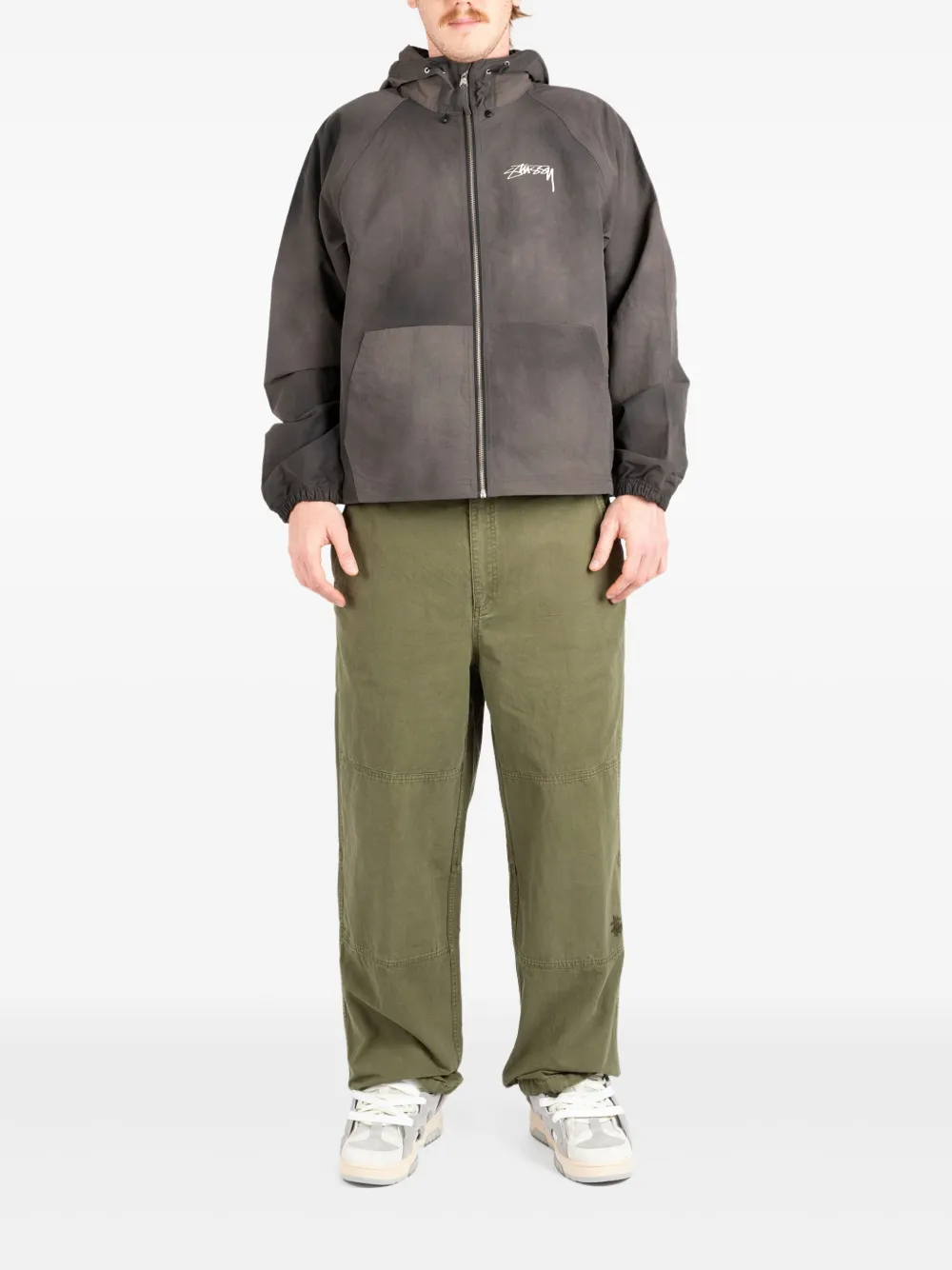 Stüssy zip-up padded jacket | Black | Image 1