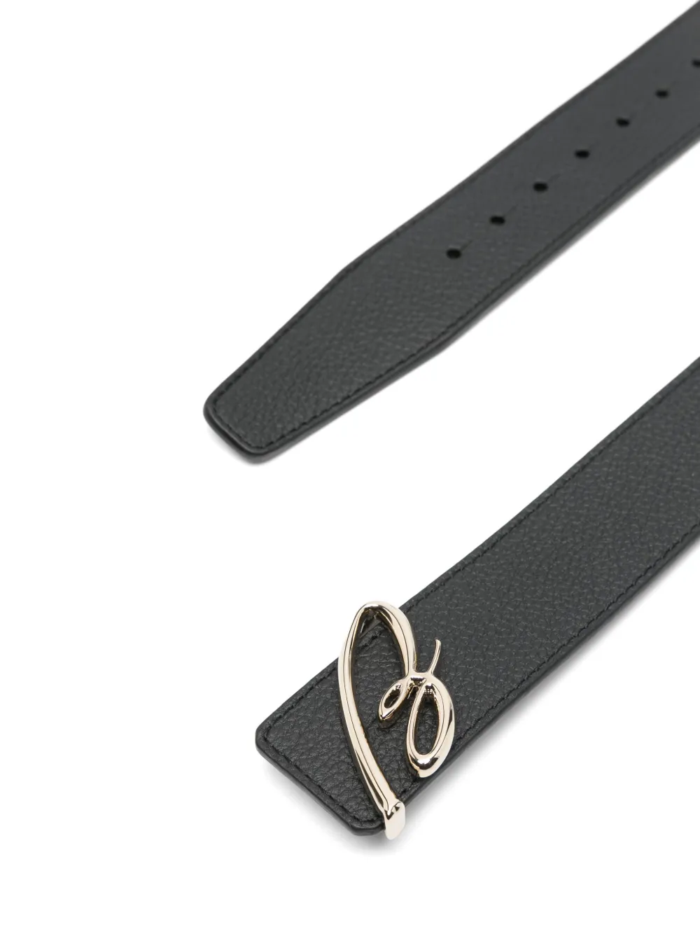 Brioni leather belt - Zwart