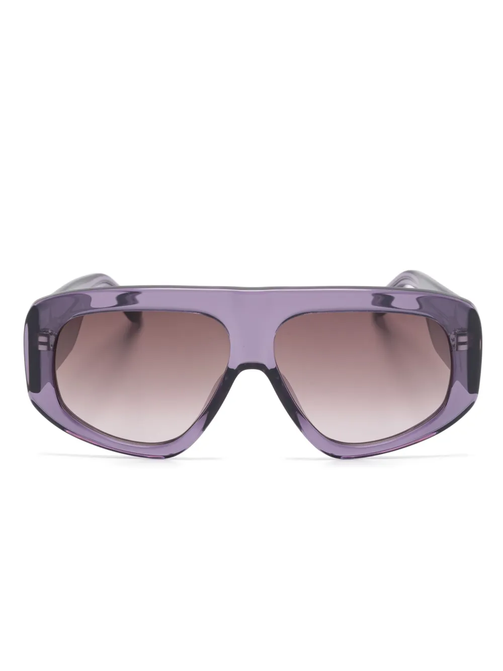 The Attico oversize-frame sunglasses | Purple | Image 1