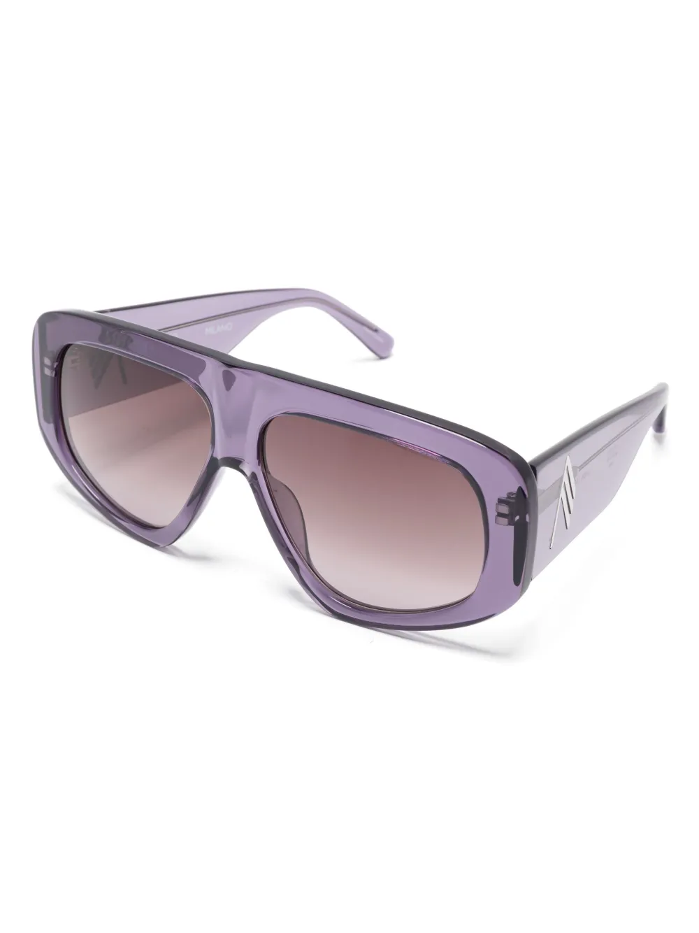 The Attico oversize-frame sunglasses - Paars