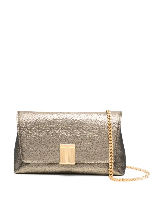 TOM FORD bolsa de hombro de piel metalizada