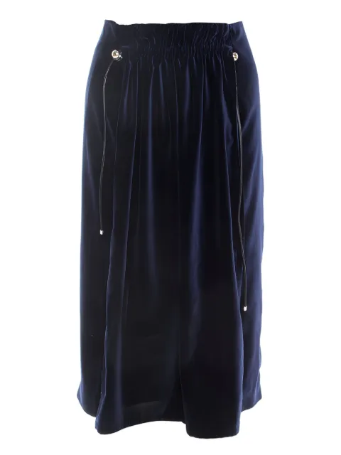 Carven Vintage velvet midi skirt