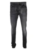Saint Laurent Pre-Owned logo-patch jeans - Black