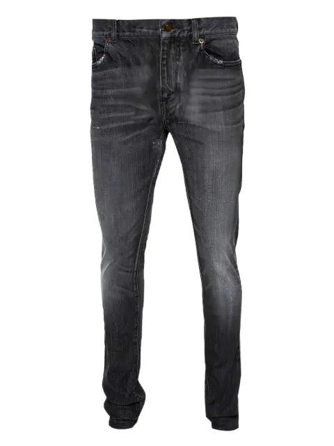 Saint Laurent Pre-Owned 标贴牛仔裤（典藏款）