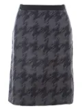BOSS GREEN HUGO BOSS houndstooth-pattern skirt - Grey