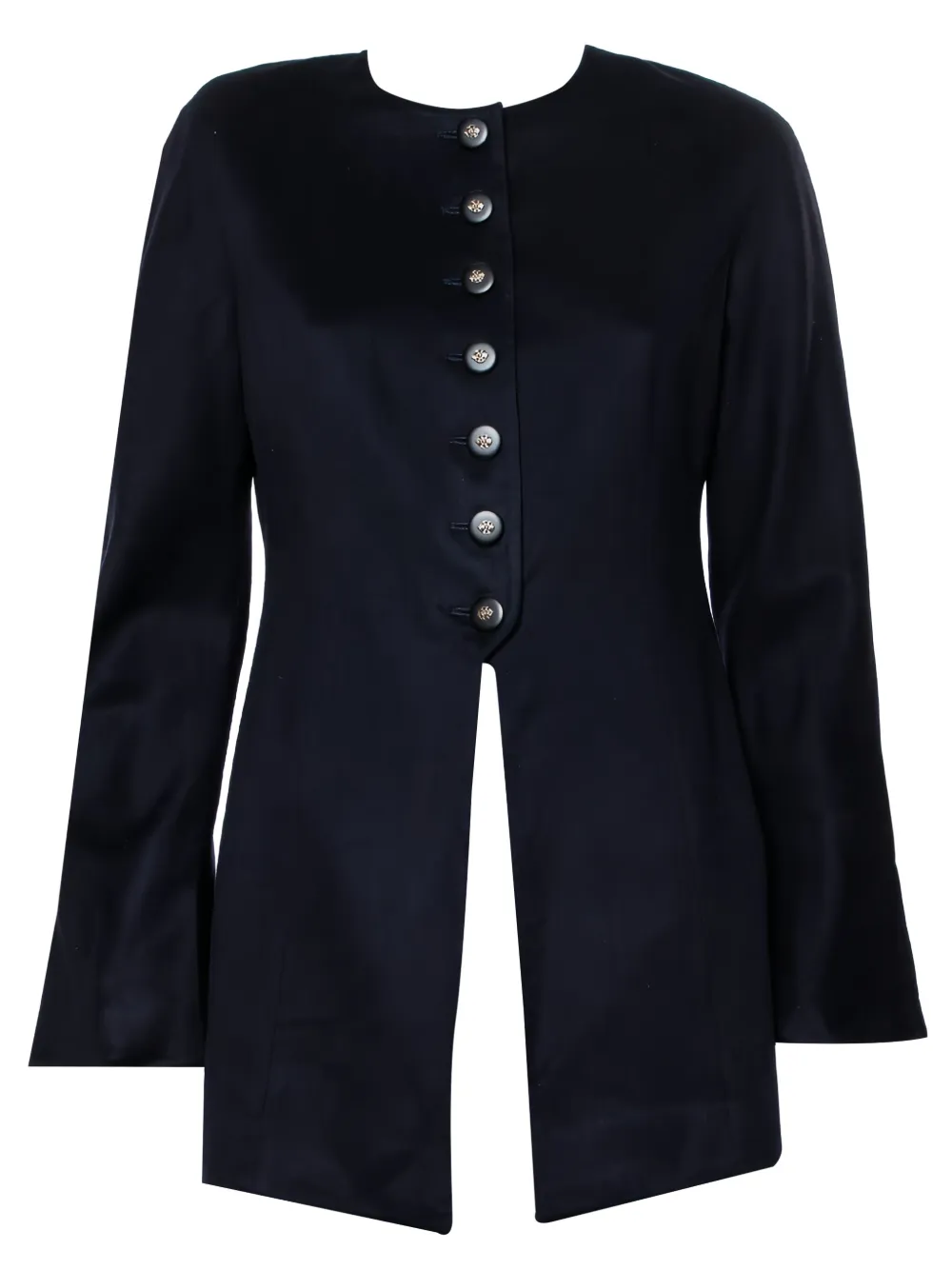 VALENTINO Pre-owned Buttoned Cashmere Jacket In Blue