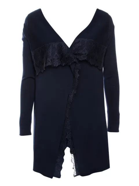 Valentino Garavani Pre-Owned cárdigan con ribete de encaje