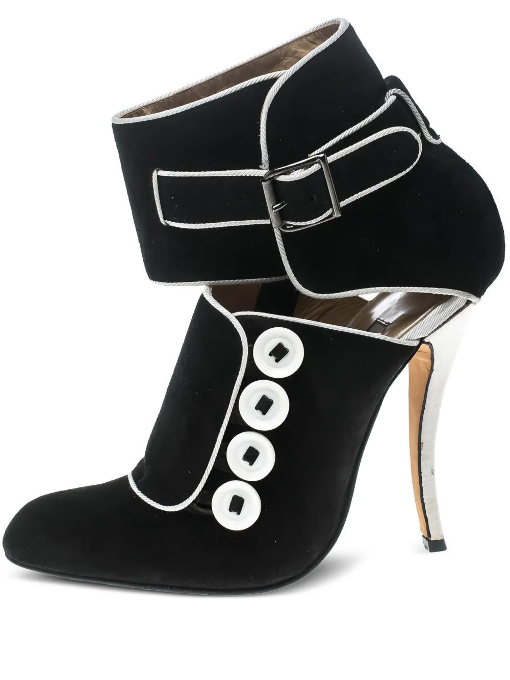 Manolo Blahnik pre-owned 115mm Rapacina suede ankle boots | Black | Image 1
