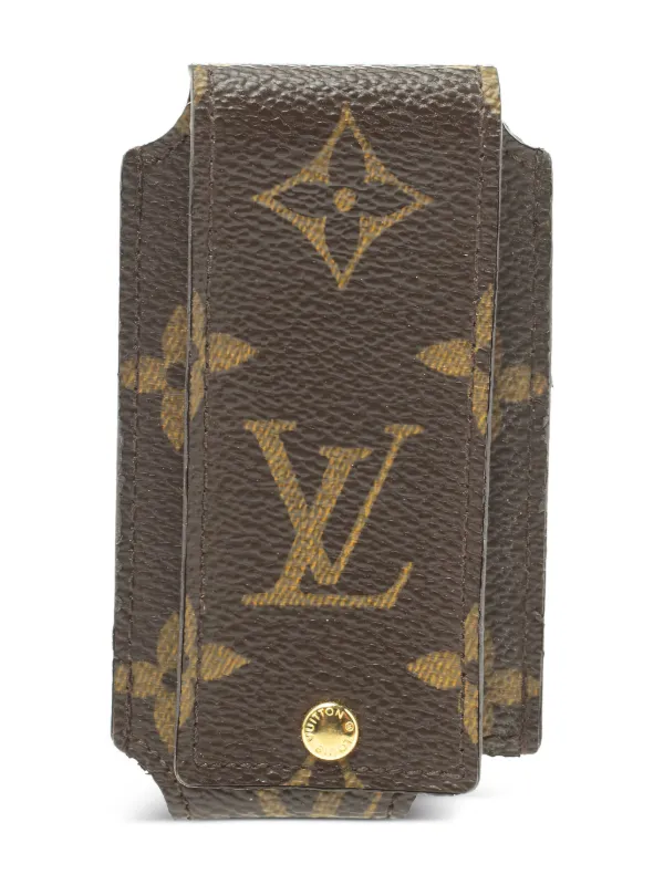 Louis Vuitton Pre-Owned モノグラム 100mm レザーケース | ブラウン