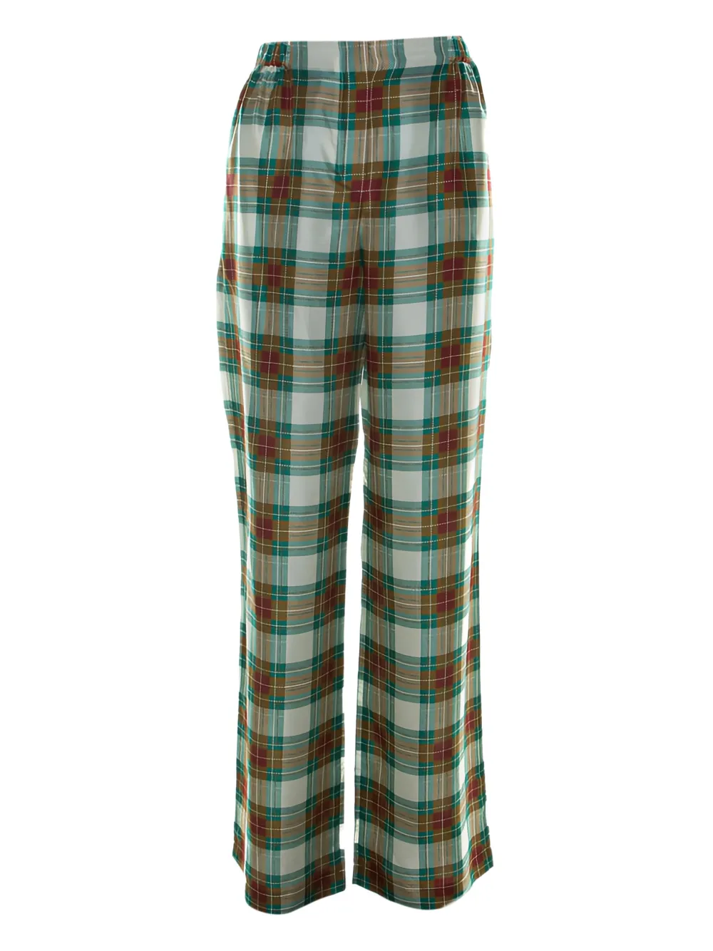 Alberta Ferretti plaid-pattern trousers | Green | Image 1