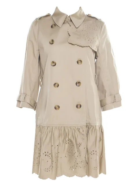 Valentino Pre-Owned double-breasted cotton coat 