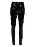 rag & bone glossy-finish five-pocket trousers - Black