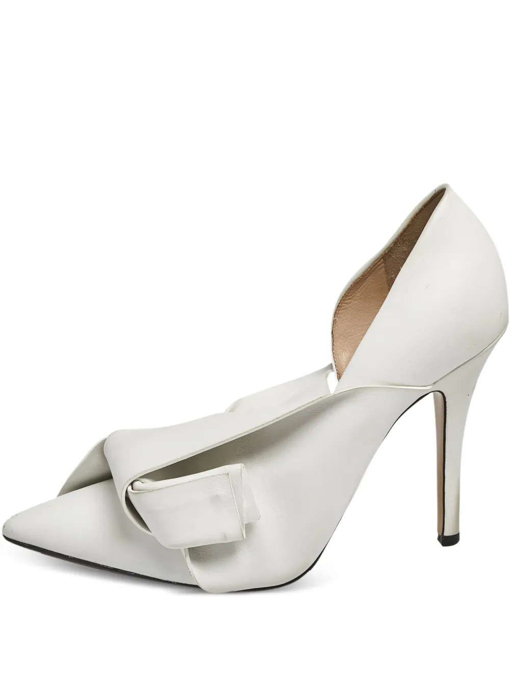 Nº21 110mm knotted leather pumps