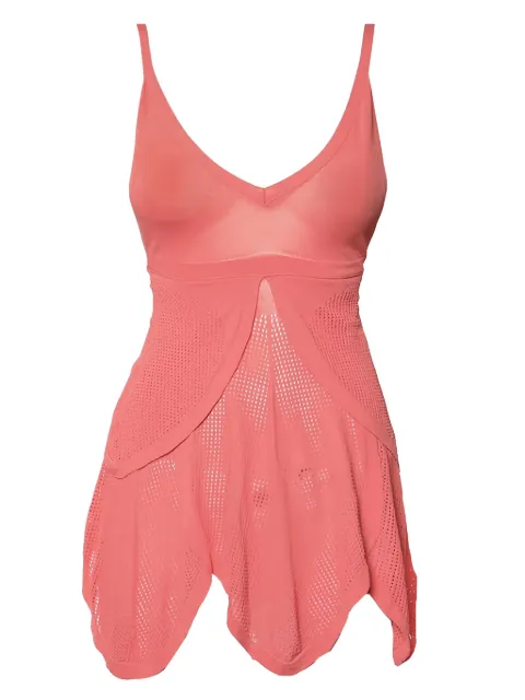 Sportmax mesh-panels sleeveless top 
