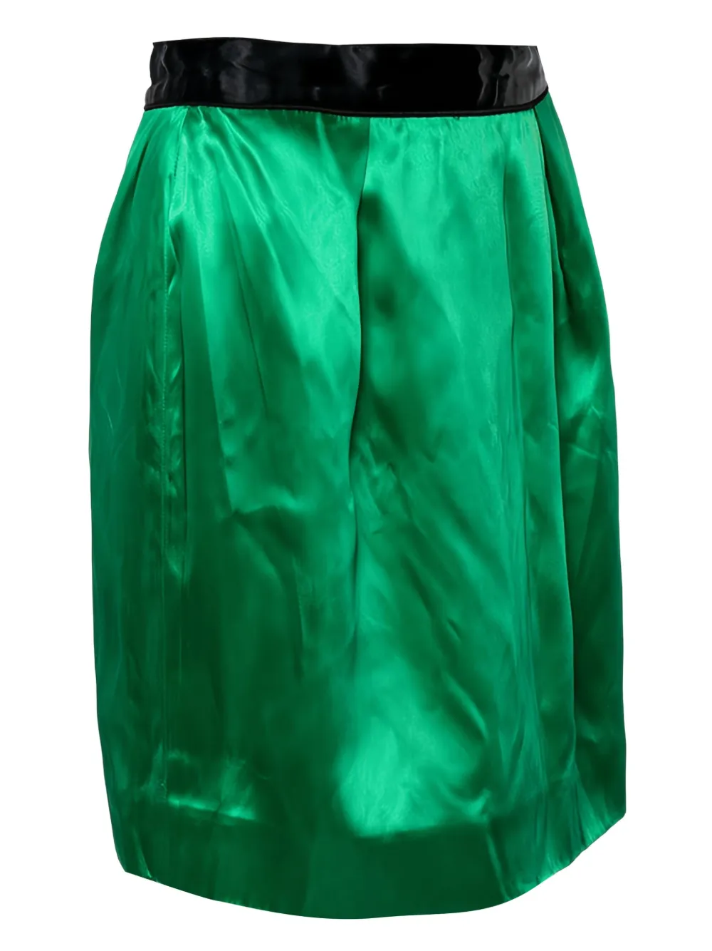 Dolce & Gabbana Pre-Owned Satijnen mini-rok - Groen