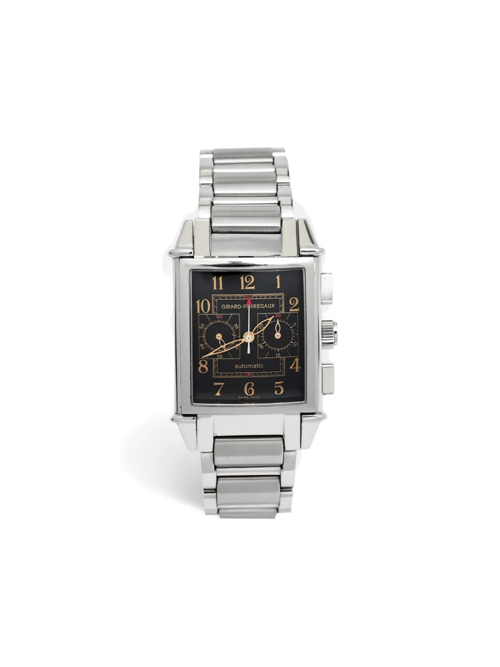 Girard-Perregaux Pre-Owned Steel Chronograph Rectangular 38mm - メタリック Girard-Perregaux Pre-Owned Steel Chronograph Rectangular 38mm - メタリック