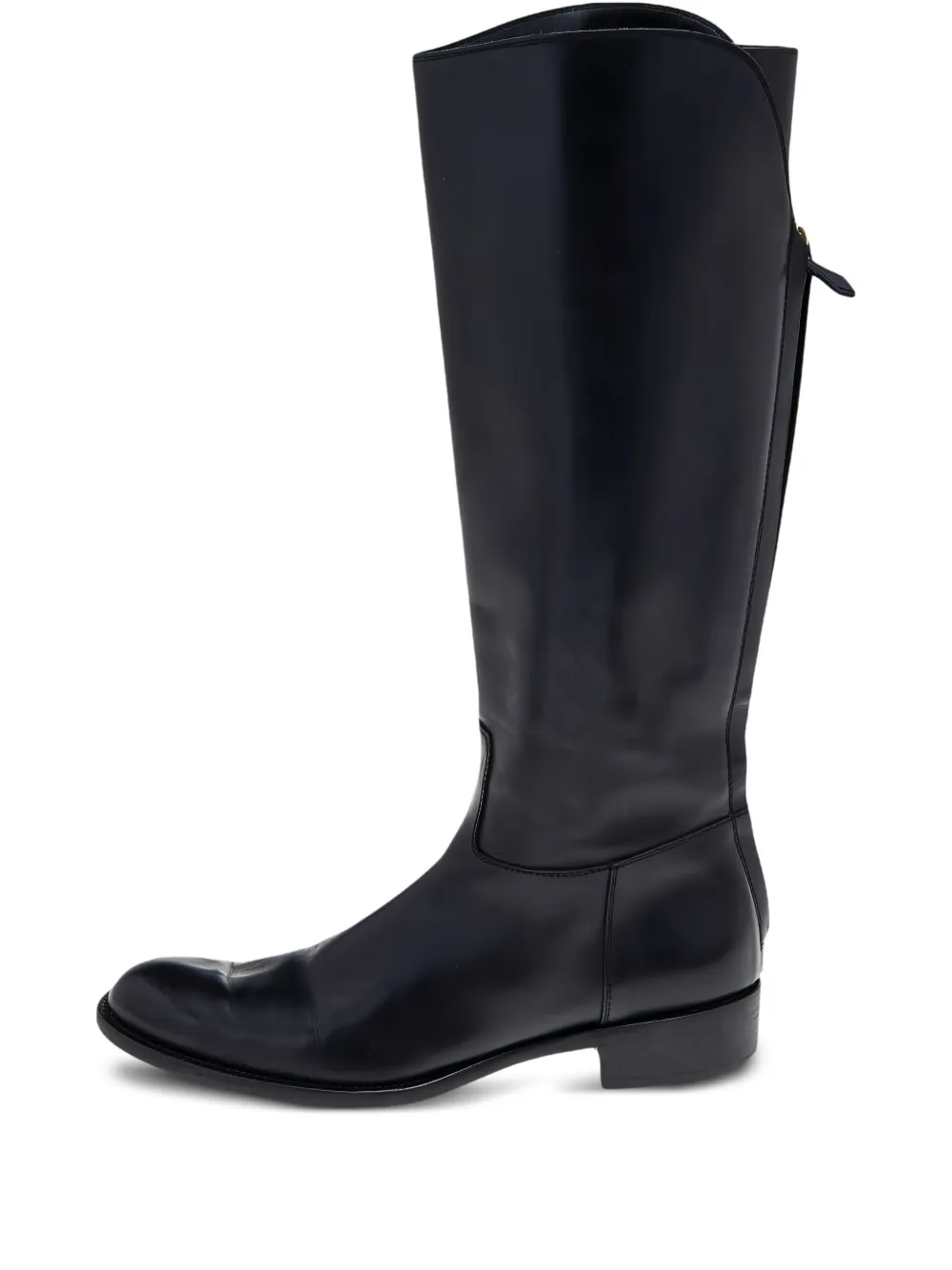Loro Piana Pre-Owned leather knee-high boots | Black | Image 1