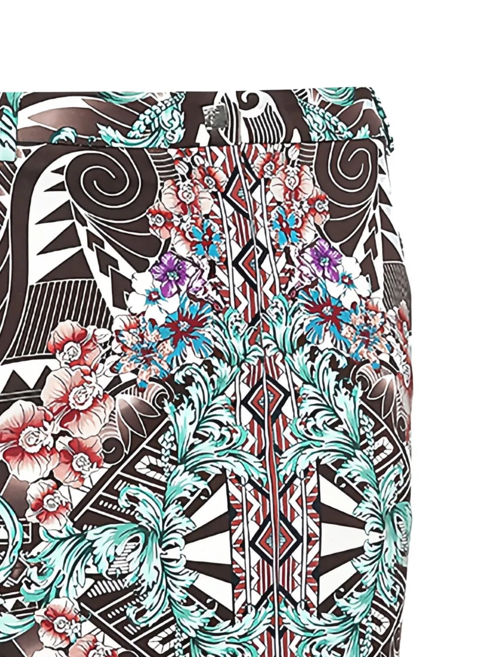Versace Pre-Owned Straight rok met patroon - Bruin