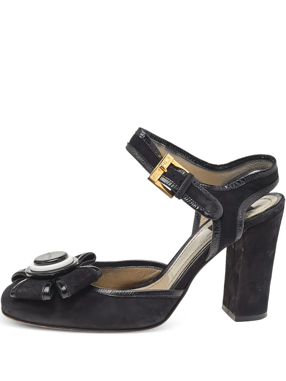 Etro Pre-Owned 90mm bow-detailing heeled sandals - Black