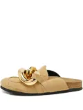 JW Anderson 2024 Chain Link Suede Sandals - Neutrals