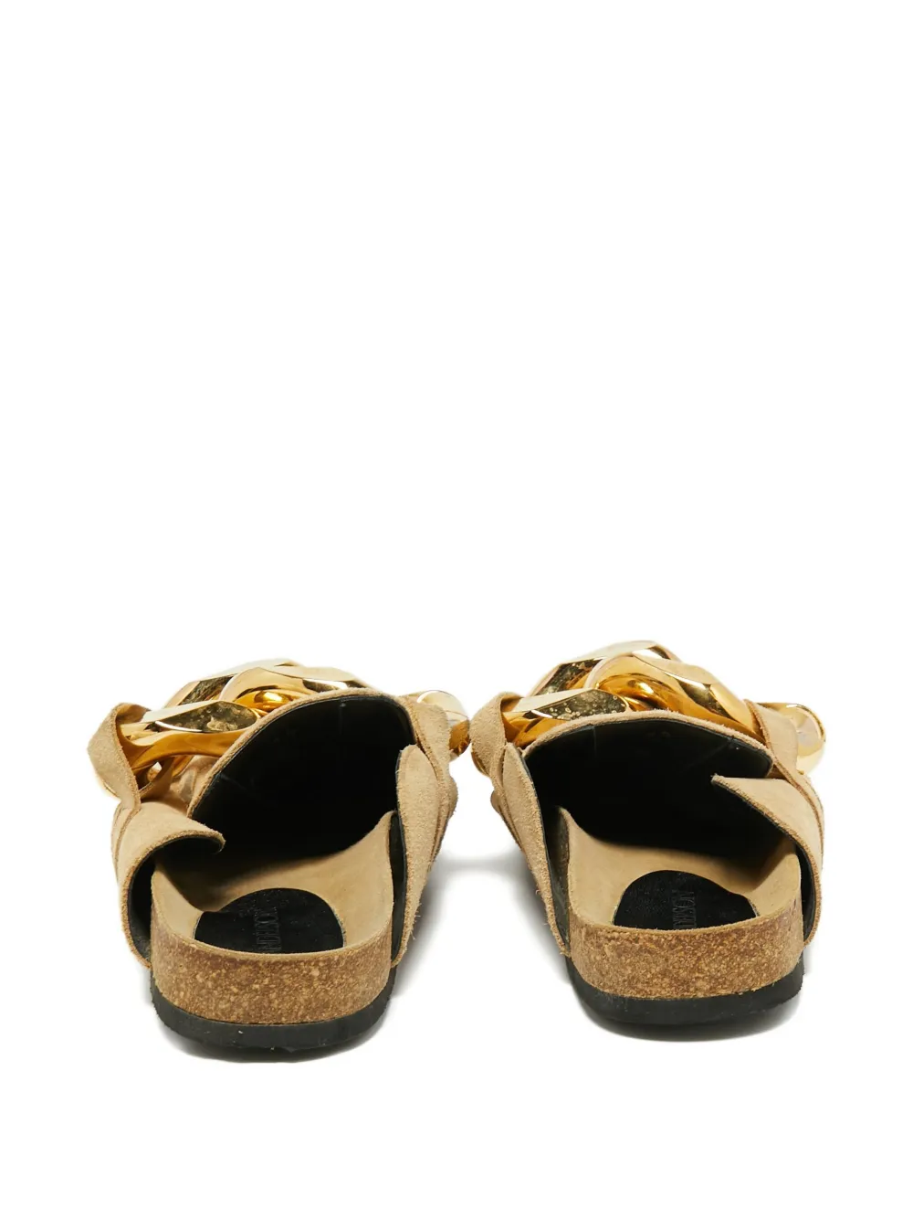 JW Anderson 2024 suède sandalen met ketting - Beige