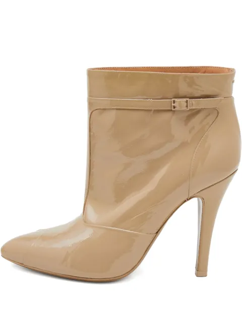 Maison Martin Margiela Pre-Owned 110mm patent-finish ankle boots 