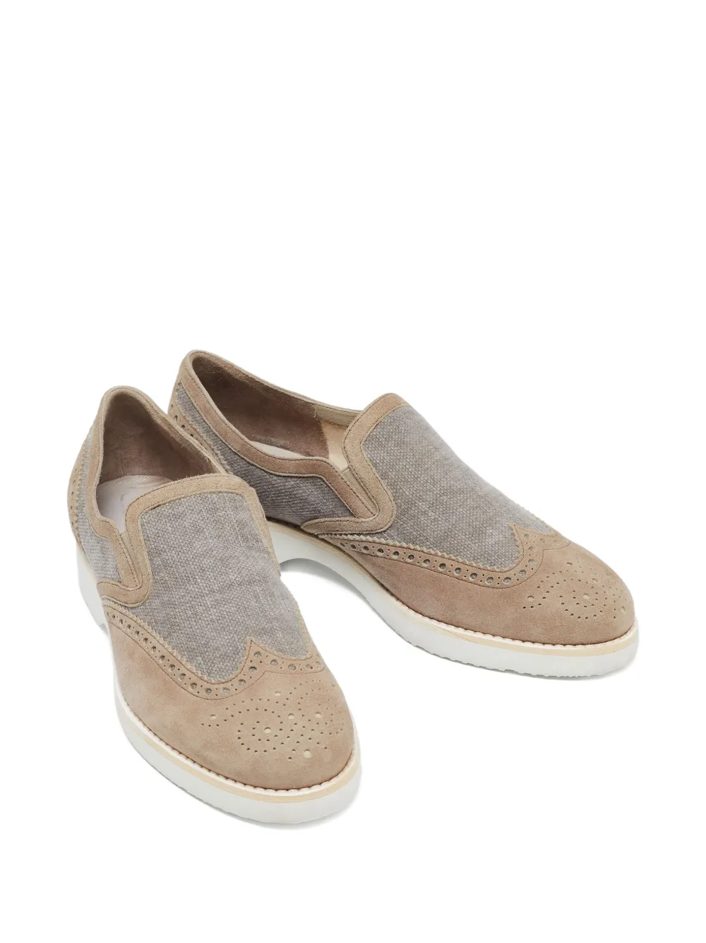Santoni pre-owned brogue-detail loafers | Image 2