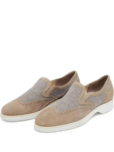 Santoni pre-owned brogue-detail loafers