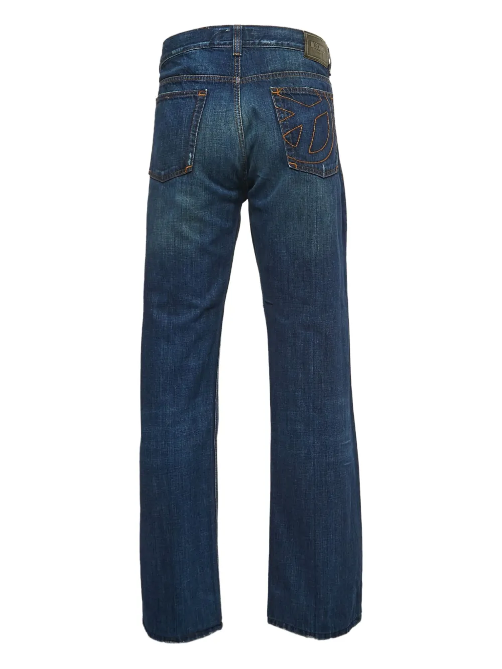 Moschino Pre-Owned jean droit à effet usé | Image 2