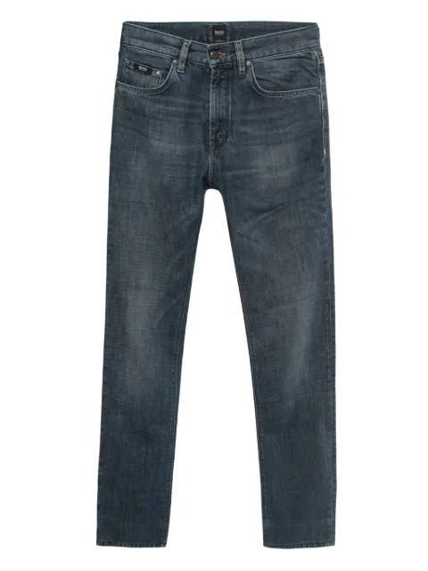 BOSS whiskering-effect jeans 
