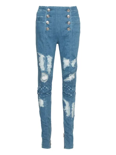 Balmain Pre-Owned ripped jeans