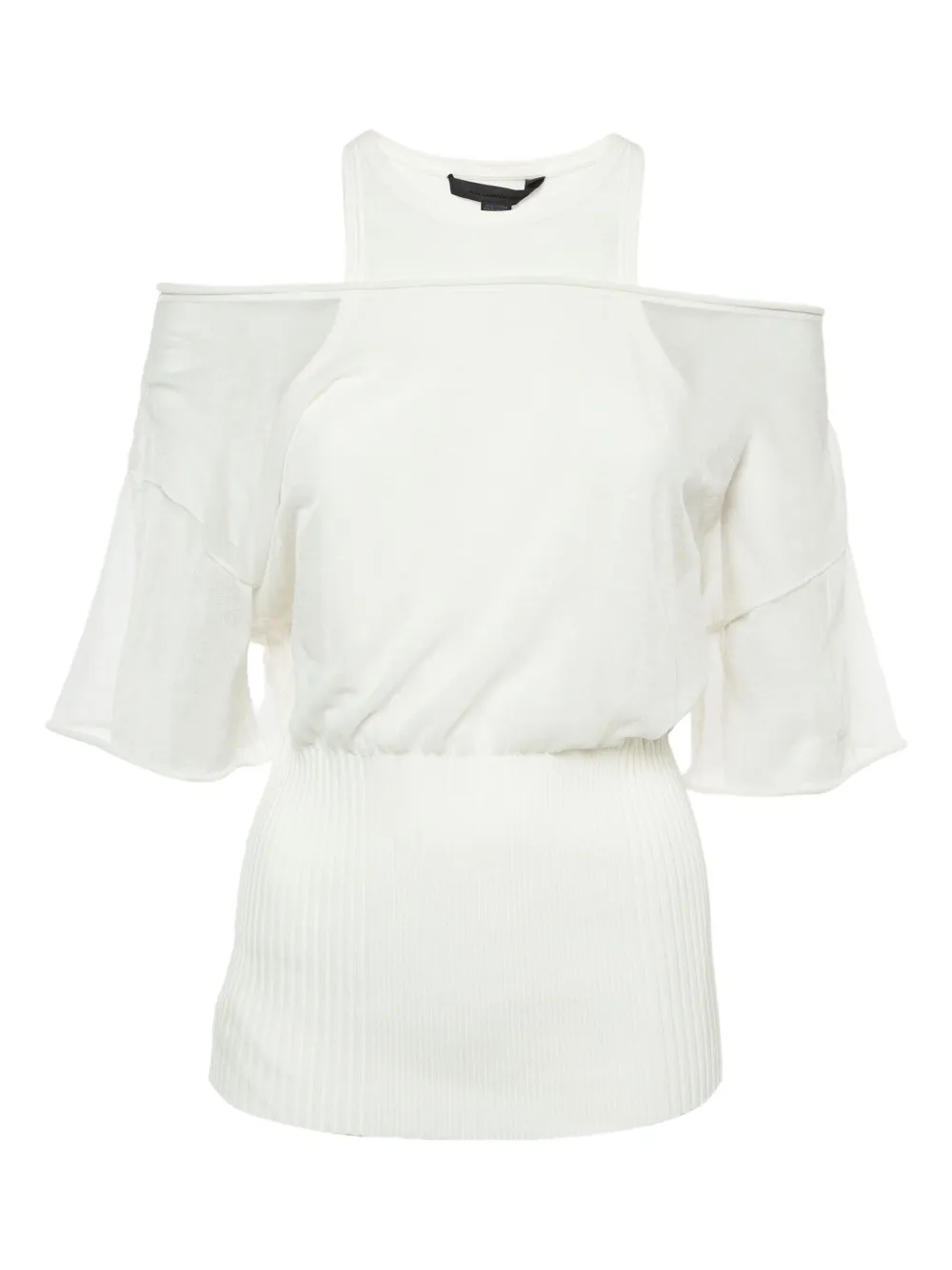 Alexander Wang off-shoulder ribbed-hem blouse | White | Image 1