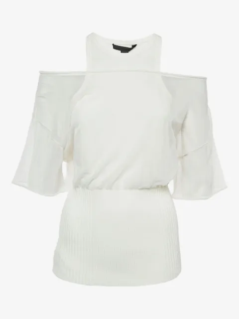 Pre-Owned Alexander Wang off-shoulder ribbed-hem blouse