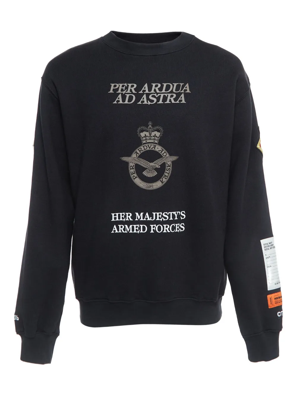 Heron Preston pre-owned emblem patch sweatshirt | Black | Image 1