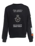 Heron Preston pre-owned emblem patch sweatshirt - Black