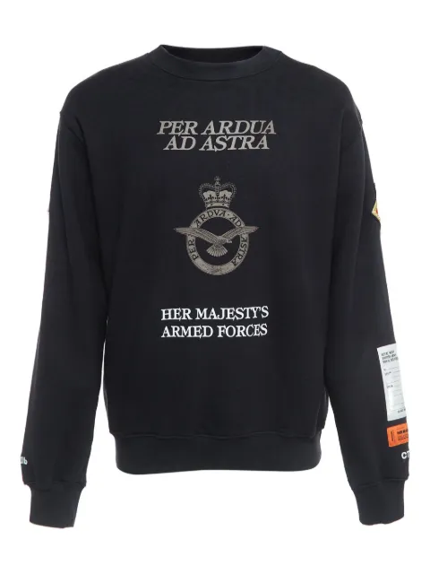 Heron Preston pre-owned emblem patch sweatshirt