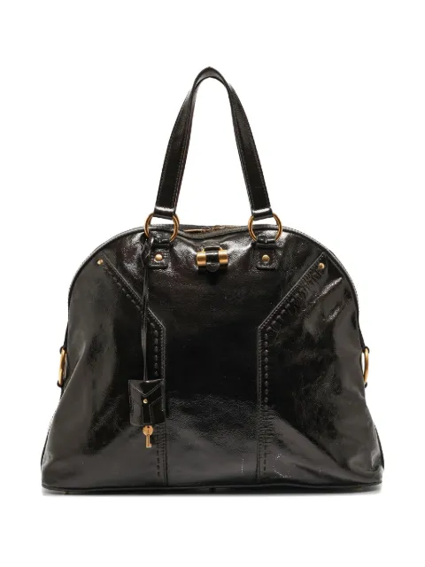 Saint Laurent Pre-Owned patent-leather tote bag