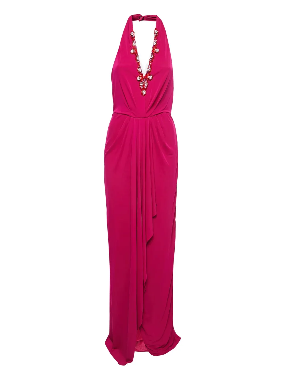 crystal-embellished maxi dress