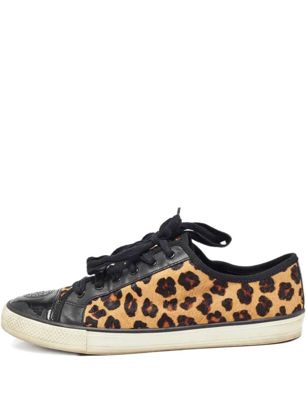 Tory Burch pre-owned Marin Ocelot sneakers | Black | Image 1
