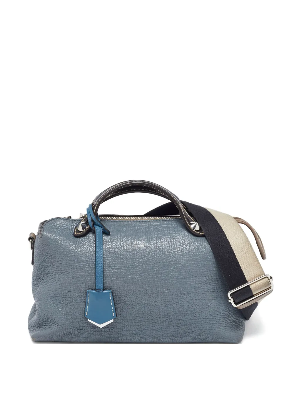 Fendi Pre-Owned leather tote bag - Blu