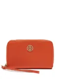 Tory Burch leather zip wallet - Orange