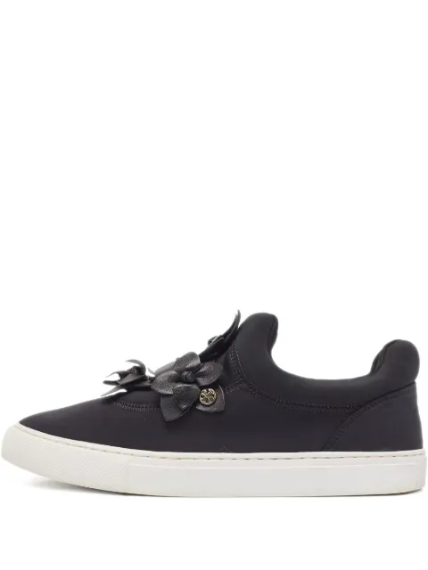 Tory Burch tenis Blossom de piel