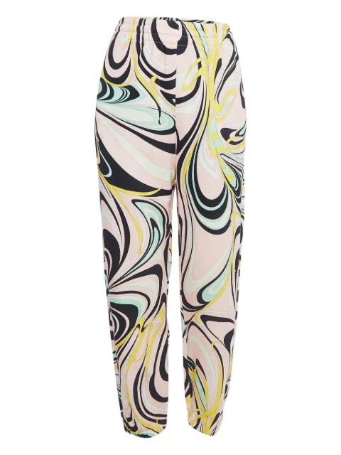 PUCCI Pre-Owned wirl-print cotton trousers