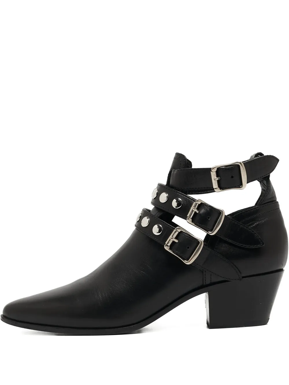 Saint Laurent Pre-Owned 50mm stud-embellished boots - ブラック Saint Laurent Pre-Owned 50mm stud-embellished boots - ブラック