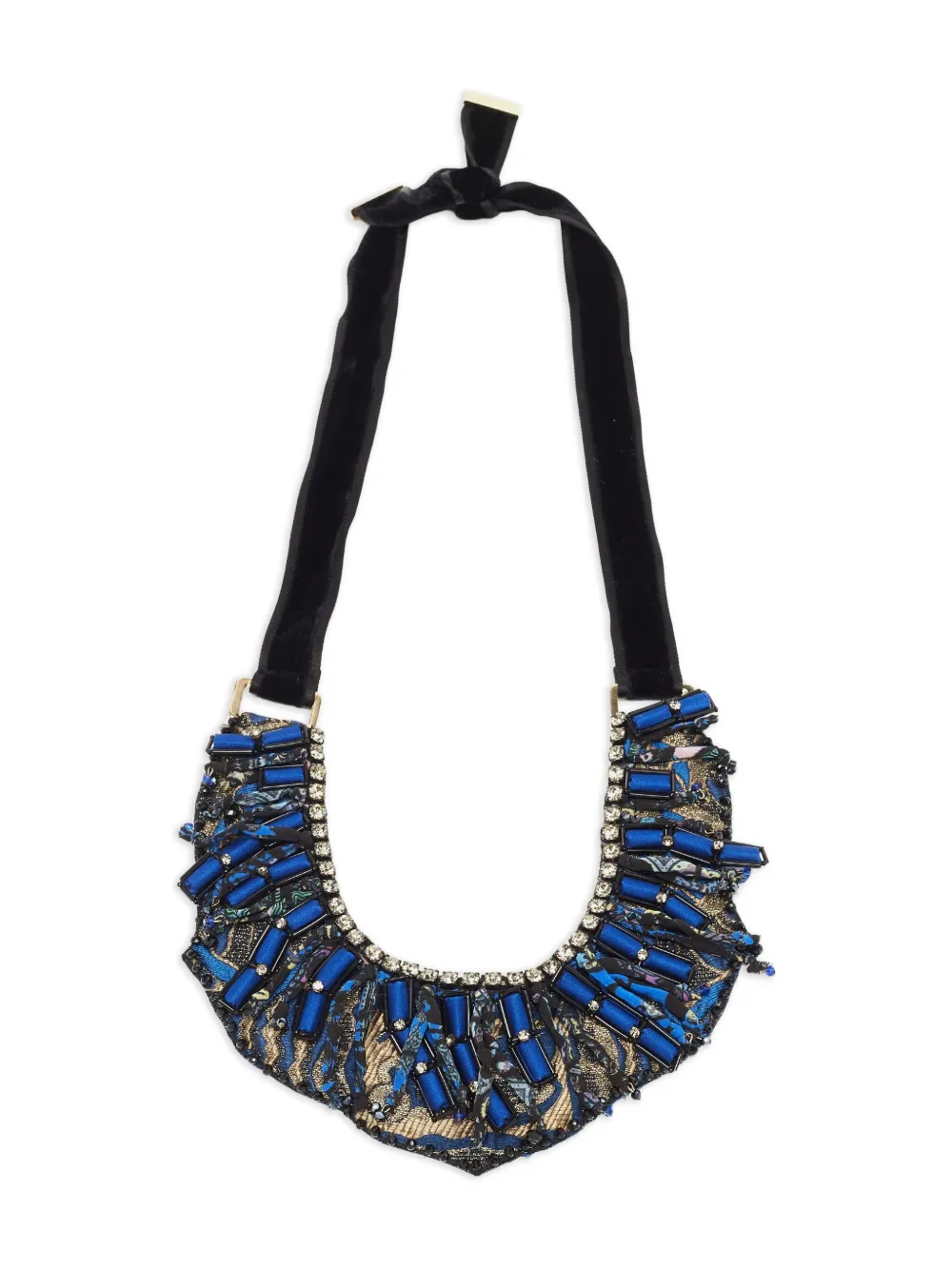 Etro Pre-Owned crystal velvet necklace | Pre-Owned | Image 2